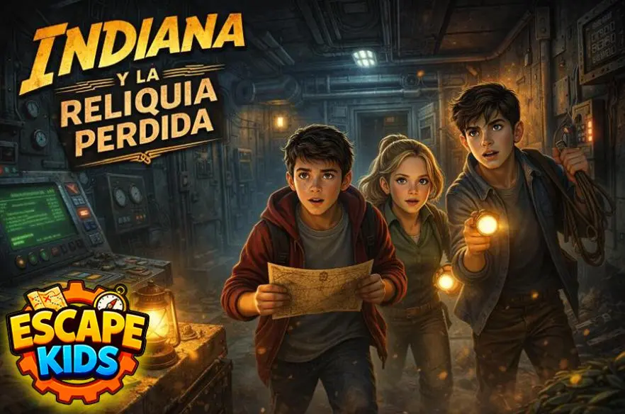 Inicio Escape Room Indiana y la reliquia perdida en A Coruña FLUX Kids